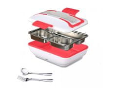 Alum online Ohřívací box na jídlo s kovovou nádobou a příborem 220V
