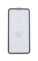 LG Polykarbonátové tvrzené sklo iPhone X 5D černé 29224