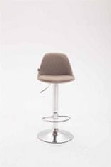 BHM Germany Barové židle Kiel (SET 2 ks), textil, taupe