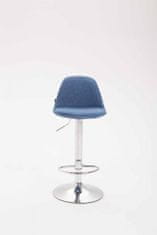 BHM Germany Barové židle Kiel (SET 2 ks), textil, modrá