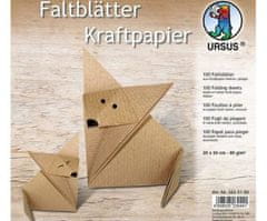 Ursus Papíry na origami 20x20cm (100ks) kraft, ursus, technika