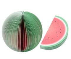 Kraftika Lepicí lístečky - note pad ve tvaru 3d ovoce - meloun