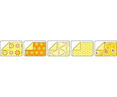 Kraftika Origami papír basics žlutý 80g/m2,