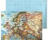 Fotokarton 22,7x32,7cm oboustranný mapa evropy 300g/m2