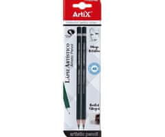 Kraftika Grafitová umělecká tužka 4b (2ks), artix, tužky
