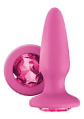 NS Novelties Anální kolík s krystalem Glams Pink Gem