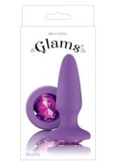 NS Novelties Anální kolík s krystalem Glams Purple Gem