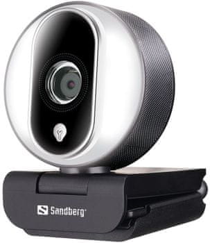Webová kamera Sandberg Streamer USB Webcam Pro (134-12) mikrofon  rozlišení HD úhel 80 °