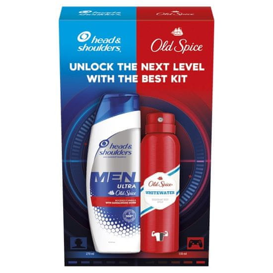 Old Spice Head & Shoulders Men Ultra Old Spice šampon 270 ml a Old Spice Whitewater deodorant 150 ml, sada