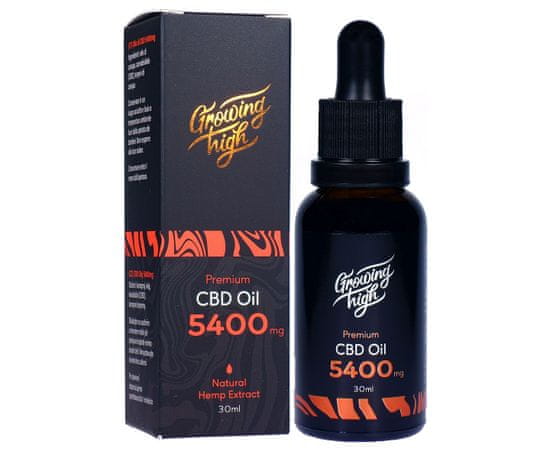 Growing High Premium Full Spectrum CBD oil 5400mg olej kapky 30ml