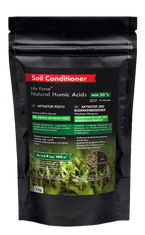 Life Force Natural Humic Acids pro obnovu úrodnosti půdy, 1 kg. Aktivátor půdy, zvláště vhodný pro skleníkové a pokojové rostliny oslabené a zanedbané. 
