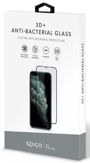 EPICO ANTI-BACTERIAL 3D+ GLASS iPhone 6/6S/7/8/SE (2020) 47512151100001, bílá