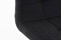 BHM Germany Barová židle Lincoln, textil, tmavě šedá