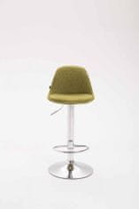 BHM Germany Barové židle Kiel (SET 2 ks), textil, zelená