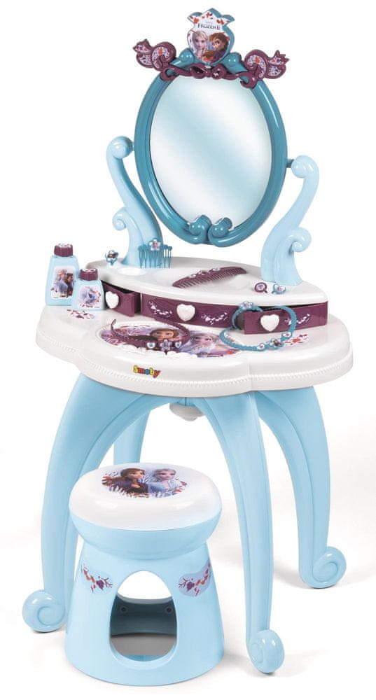 Smoby Ledové království 2 Toaletní stolek 2v1 se židličkou - zánovní