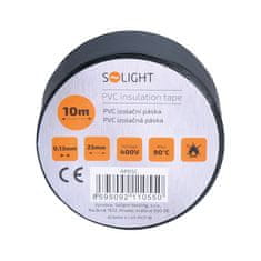 Solight  Izolační páska 25mm x 10m, černá