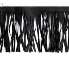 Kraftika 9m černá třásně šíře 16,5cm, a střapce, textilní galanterie