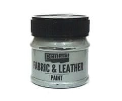 Pentart Barva na textil a kůži stříbrná 50ml,