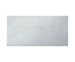 Galeria Papieru Obálky 11x22cm 10ks (120g/m2) perleťové stříbrné