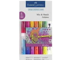 Faber-Castell Pigmentové barvy gelatos bright sada (12ks) +
