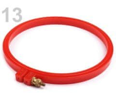 Kraftika 1ks 13 červená vyšívací kruh plastový 14,5 cm