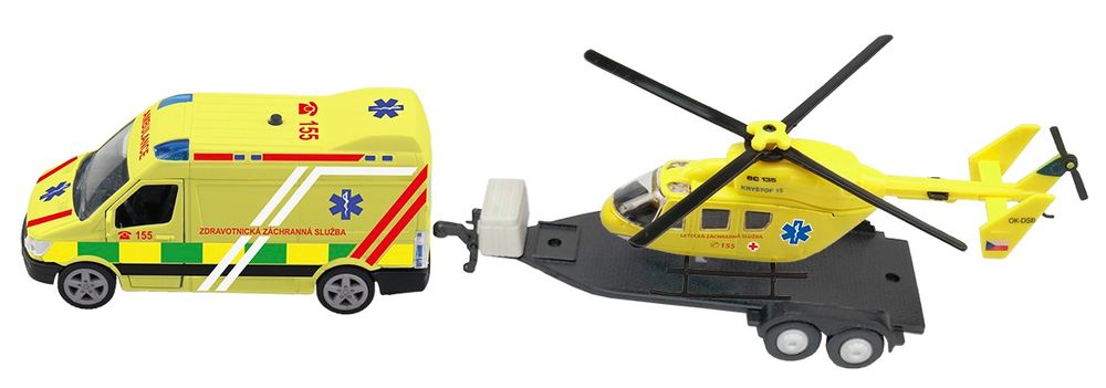 Levně MaDe Ambulance a vrtulník se světlem a zvukem