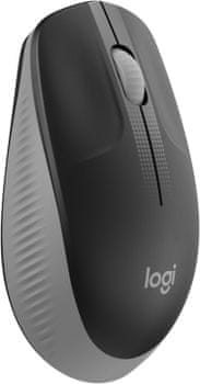 Kancelářská myš Logitech M190, světle šedá (910-005906) bezdrátová 1000 DPI komfort precizní senzor na cesty USB přijímač