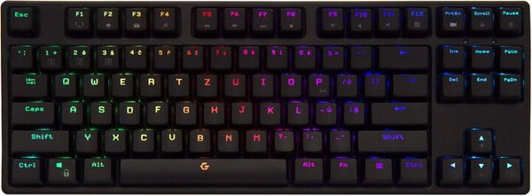 CZC Dwarf, Kailh Red, CZ (CZCGK700) mechanická herní klávesnice bluetooth / drátová, kompaktní