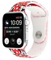 4wrist Silikonový řemínek pro Apple Watch - Červený Mickey Mouse 38/40/41 mm