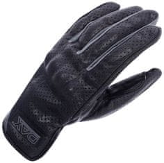DAX MOTO rukavice, z perforované kůže s chrániči (4145-GLV-BK) 2H728257