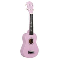 shumee Set soprano ukulele s obalem pro děti růžové 21"
