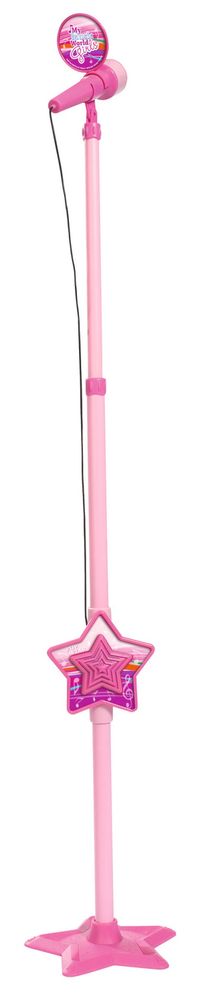 Simba Růžový mikrofon se stojanem, i pro MP3