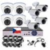 8CH 5MPx AHD kamerový set CCTV 4+4 - DVR s LAN a 4+4 venkovní bullet/dome kamery
