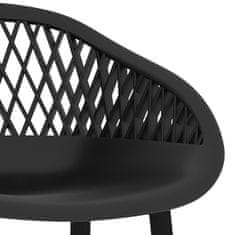 shumee Barové židle 4 ks černé