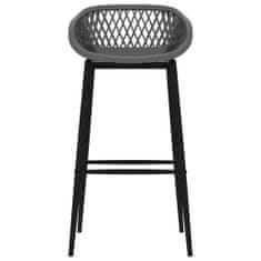 Vidaxl Barové židle 4 ks šedé