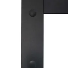 Greatstore Posuvné dveře hliník a ESG sklo 76 x 205 cm černé