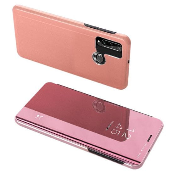 MG Clear View knížkové pouzdro na Huawei Y6p, růžové