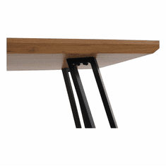 BPS-koupelny Jídelní stůl, dub/černá, 140x83 cm, PEDAL