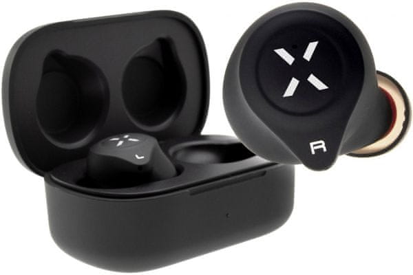 bezdrôtové Bluetooth slúchadlá do uší fixed boom hd dokonalá ergonómia veľkosť do vrecka Bluetooth vo verzii 5.0 aptX kodek double master technológie dobrá izolácia od okolitých hlukov dokonale držia v uchu pri športe výdrž 5 h na nabitie nabíjací box pre 4 plné dobitia slúchadiel usb-c nabíjanie boxu automatické párovanie slúchadiel po vybratí z boxu handsfree mikrofón