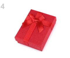 Kraftika 1ks červená krabička na šperky 7x9cm, krabice krabičky