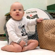 NEW BABY 2-dílná kojenecká souprava Zebra exclusive, 62 (3-6m)