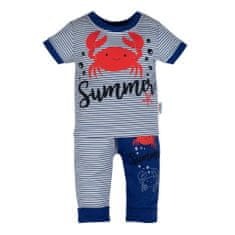 NEW BABY Kojenecké tričko s krátkým rukávem a tepláčky Summer Velikost: 68 (4-6m)