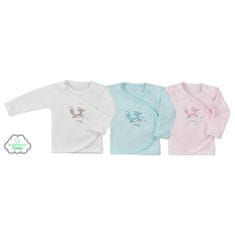 KOALA Kojenecká košilka z organické bavlny Lesní Přítel růžová - 68 (4-6m)