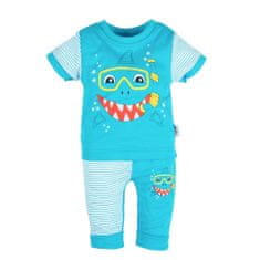 NEW BABY Kojenecké tričko s krátkým rukávem a tepláčky Shark Velikost: 68 (4-6m)