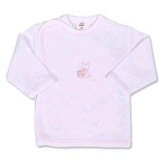 NEW BABY Kojenecká košilka s vyšívaným obrázkem růžová, 68 (4-6m)