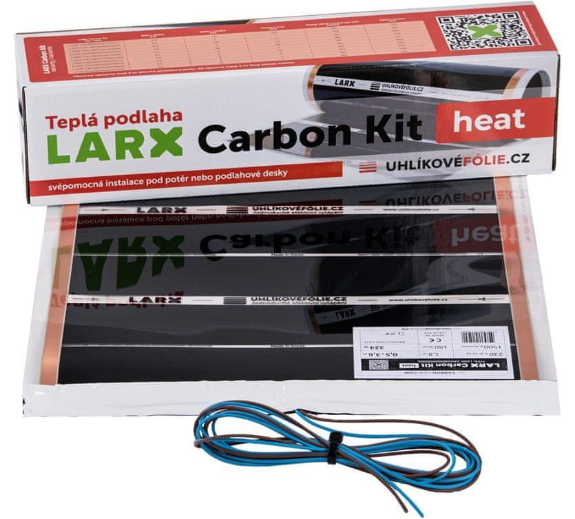 LARX Carbon Kit heat 360 W, topná fólie pro svépomocnou instalaci, délka 4 m, šířka 0,5 m