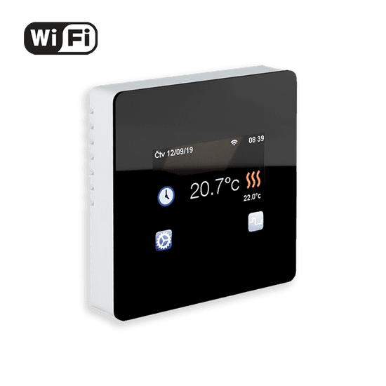 Fenix Digitální programovatelný termostat TFT s Wifi - dotykový (black)