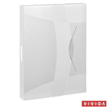 Esselte Box na spisy s gumičkou "Jumbo Vivida", Vivida bílá, 40 mm, A4, PP 624050