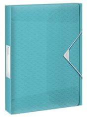 Esselte Box na spisy s gumičkou "Colour'Ice", modrá, 40 mm, PP, A4 626264
