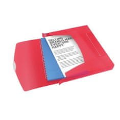 Esselte Box na spisy s gumičkou "Jumbo Vivida", Vivida červená, 40 mm, A4, PP 624048